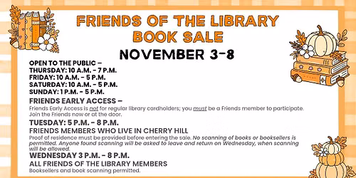 Friends of the Library Book Sale - Open to the Public