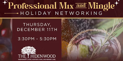 Professionals Mix + Mingle Holiday Networking