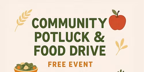 Community pot luck and food drive