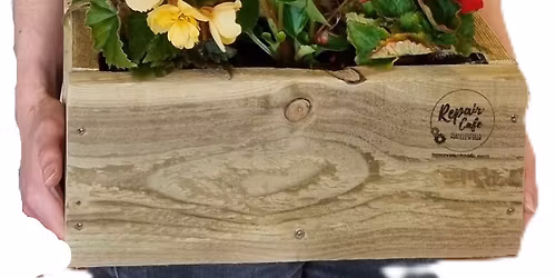 Make a rustic planter box with Macclesfield Repair Cafe and support Rossendale Trust