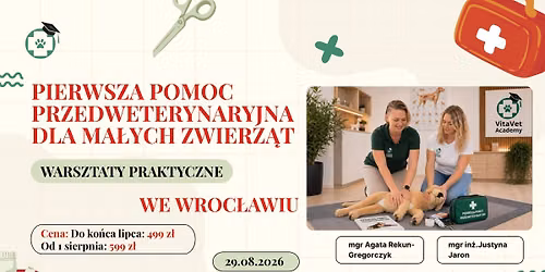 PIERWSZA POMOC PRZEDWETERYNARYJNA DLA MA\u0141YCH ZWIERZ\u0104T 