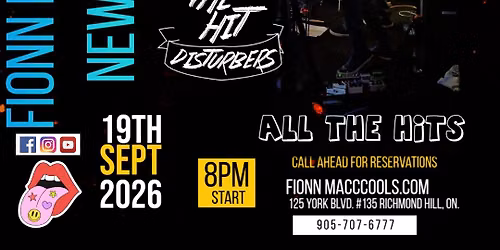 The Hit Disturbers at Fionn MacCools Newmarket