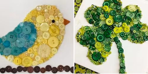 DIY Workshop: Button Art - January 22nd (6:30pm-8:30pm)