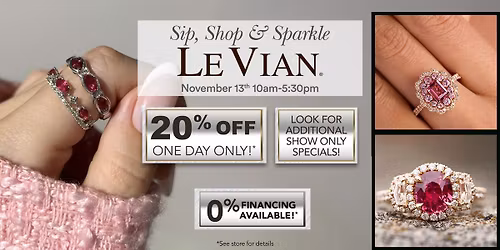 Sip, Shop & Sparkle One Day Only LeVian Event