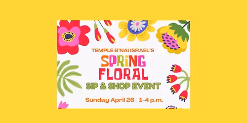 Spring Floral Sip & Shop Event
