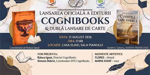 Lansarea Oficial\u0103 CogniBooks & Dubl\u0103 Lansare de Carte