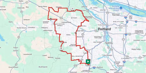 McDaniel - 60.9 miles, 3,267 ft climbing