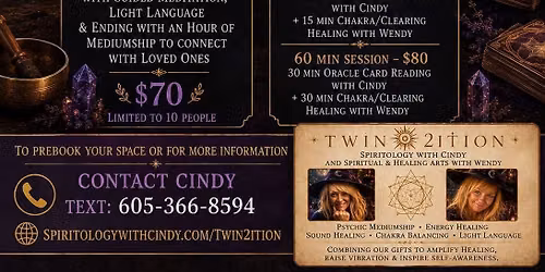 Twin2ition Live Healing & Mediumship Events \n