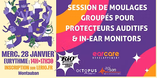 Session de moulage de protections auditives sur-mesure \/ Eurythmie Montauban