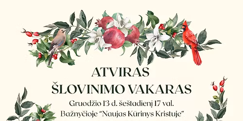 \u0160LOVINIMO VAKARAS