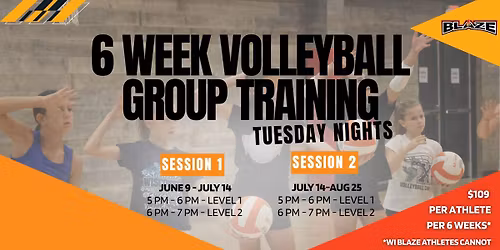 6 Week Volleyball Training - Level 2: Session 1