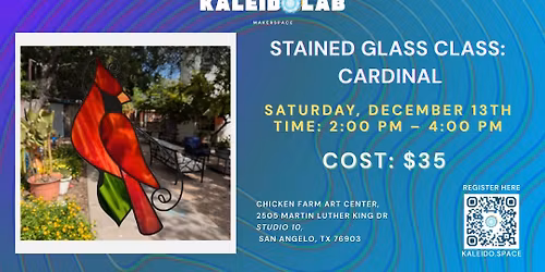 Stained Glass Cardinal