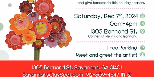 Merry Art Market at Savannah\u2019s Clay Spot