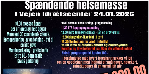 Spirituel \/ alternativ messe. i Vejen Idr\u00e6tscenter