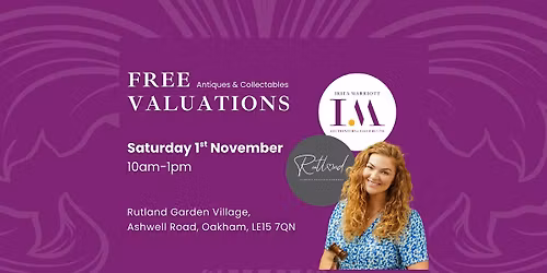 Free Antiques & Collectables Valuation Event - Rutland Garden Village