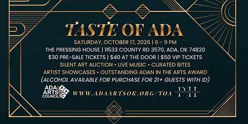 Taste of Ada 2026 - "Past, Present, Future"
