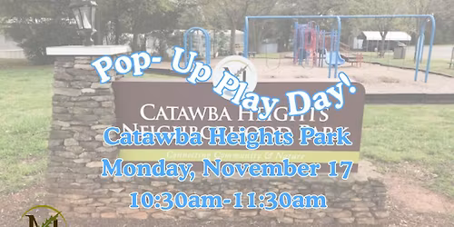 Pop-Up Play Day | Catawba Heights Park