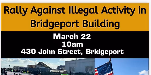 Rally against illegal activity in Bridgeport building