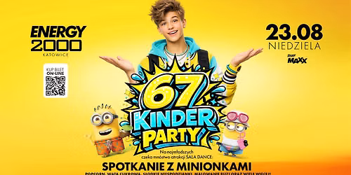 KINDER PARTY Z MINIONKAMI ★ ZAKOŃCZENIE WAKACJI ★ Niedziela 23.08