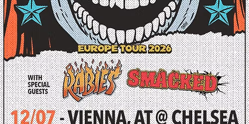 MJ Presents: Belvedere \/ Rabies \/ Smacked on 12.07.26 at Chelsea Vienna