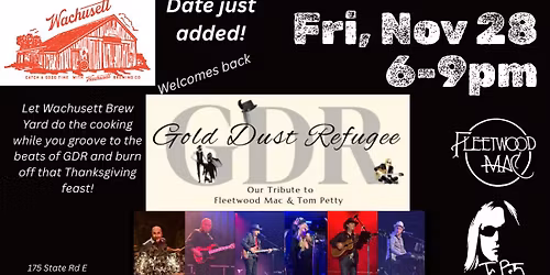 GDR returns to Wachusett Brew Yard in Westminster