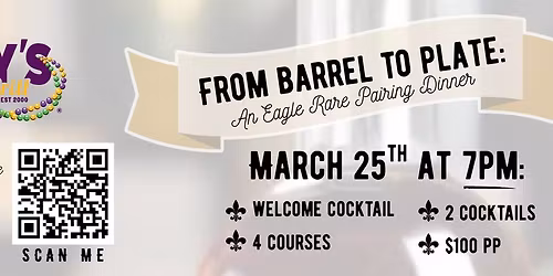 From Barrel to Plate: An Eagle Rare Pairing Dinner