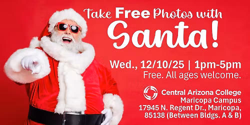 Photos with Santa at CAC Maricopa Campus - FREE EVENT