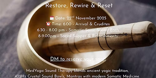 Sonic Sound Bath and Supper with Davinder