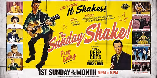 THE SUNDAY SHAKE - 1ST SUNDAY OF EVERY MONTH