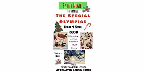Christmas Painting Night benefiting The Special Olympics