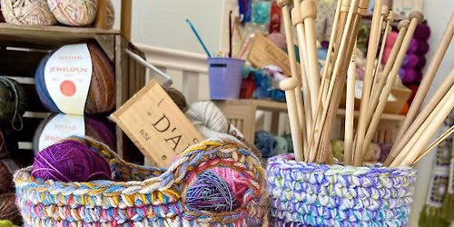 Basket Making Workshop | Intro to crochet | Manchester Wool & Yarn