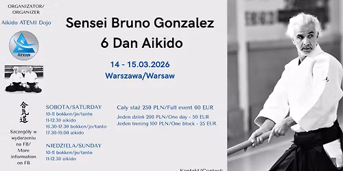 Seminarium z Sensei Bruno Gonzalez 6 Dan Aikido
