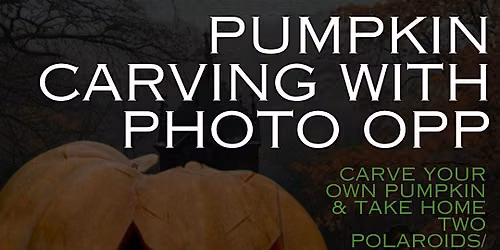 Pumpkin carving with patch style photo opportunity