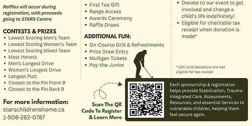 1st Annual Golf Tournament \u2014 STARS Children's Home