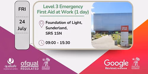 Level 3 Award in Emergency First Aid at Work (RQF)