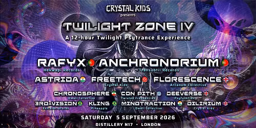 Twilight Zone IV \u2022 Rafyx, Anchronorium \u2022 London