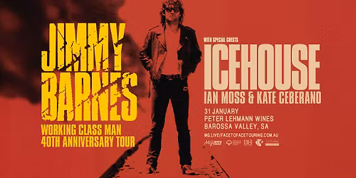 Jimmy Barnes at Peter Lehmann Wines, Barossa Valley (Licensed, All Ages)