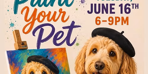 Painting your fur Baby at the Dog Bar! 