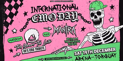 TEN YEARS TOO LATE (00's Emo Tribute) + MANTRA (BMTH Tribute) @ Arena Torquay | 19.12.26
