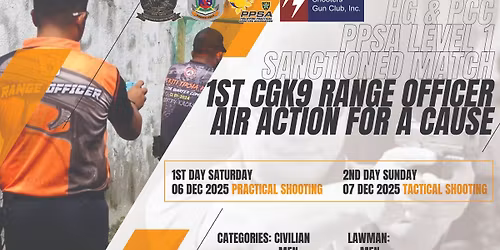 CGK9 RANGE OFFICER 1ST AIR ACTION LEVEL 1 SHOOT FOR A CAUSE 