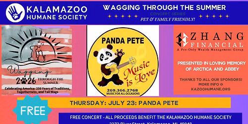 PANDA PETE: WAGGING THROUGH THE SUMMER 2026