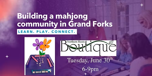 Mahjong Open Play Fundraiser (Play, Sip & Shop) at Northern Roots Boutique