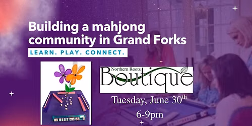 Mahjong Open Play Fundraiser (Play, Sip & Shop) at Northern Roots Boutique