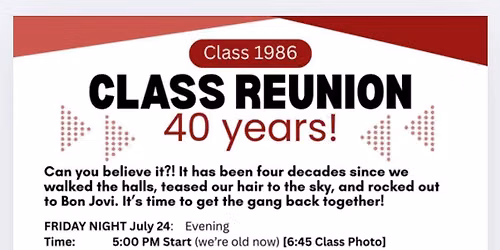 40 year Reunion