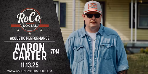 Aaron Carter (Acoustic) LIVE at RoCo Social