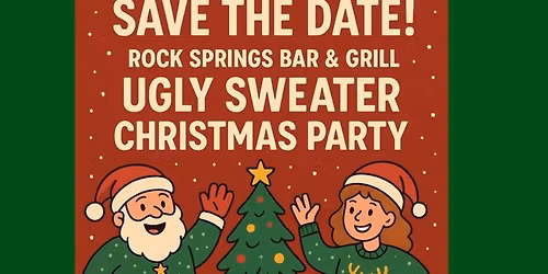 Ugly Sweater Christmas Party AT THE ROCK & the band BIG LOVE