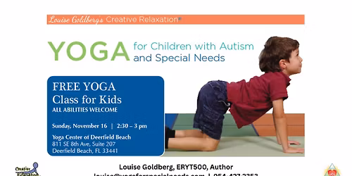 FREE YOGA Class for Kids-  ALL ABILITIES WELCOME