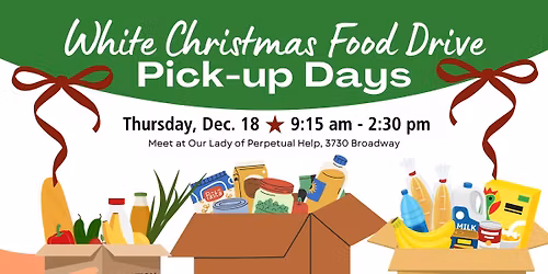 Collection of area school food drives