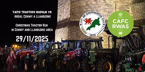 Taith Tractors Nadolig - Christmas Tractor Run 29\/11\/2025