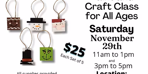 Wooden Block Ornaments